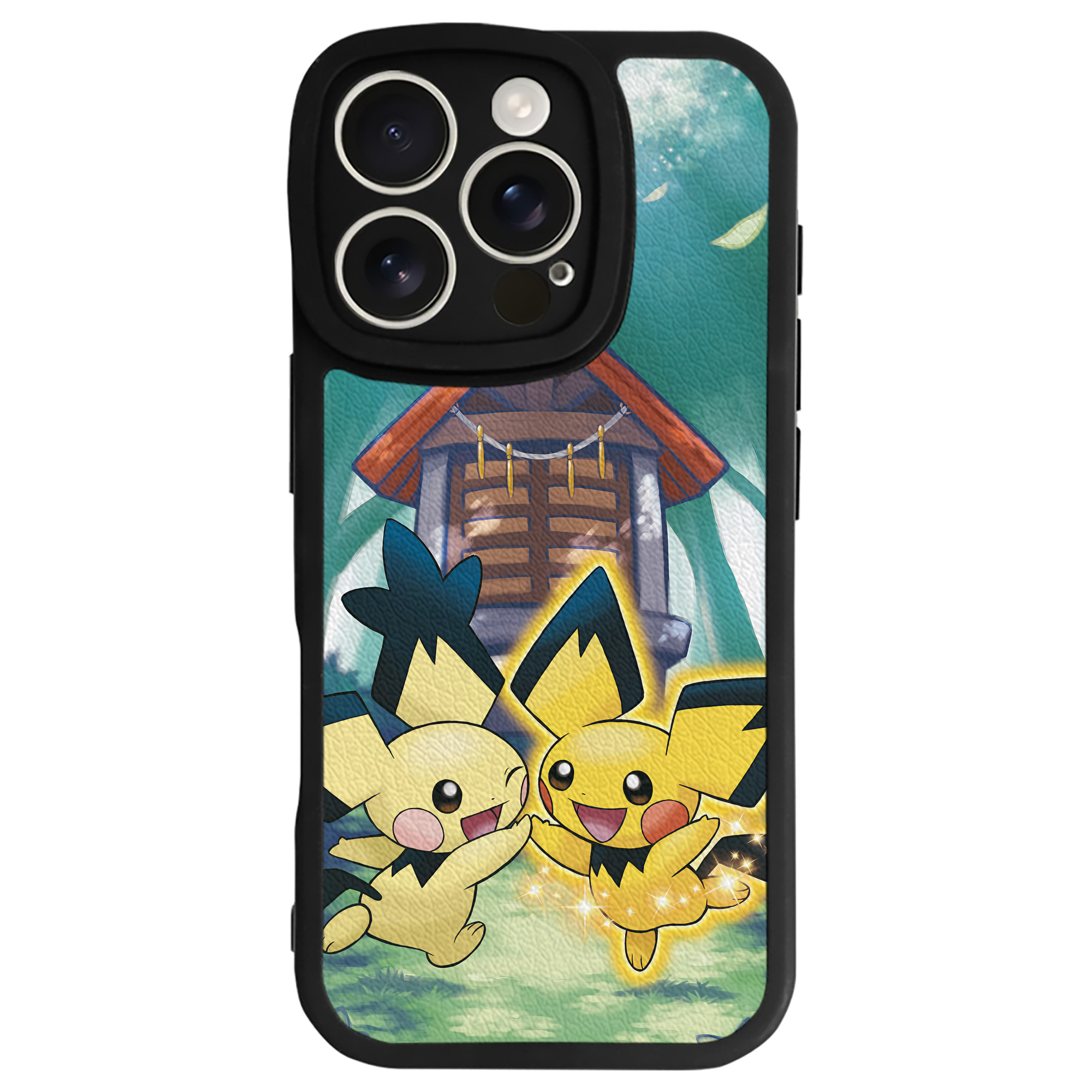 （画像用） ポケットモンスター Pokémon 【iPhone 16シリーズ対応】シリコンスマホケース（レザー調） 材質：シリコン